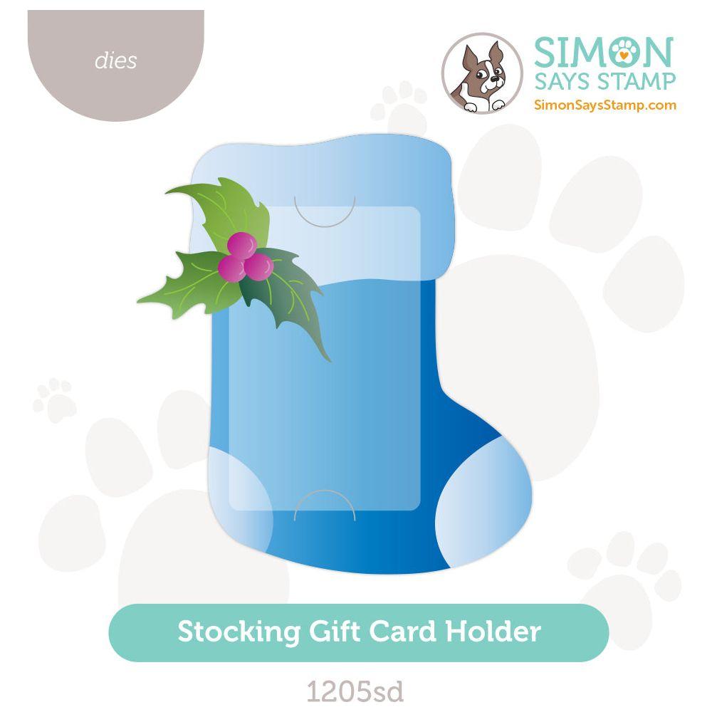 Simon Says Stamp Stocking Gift Card Holder Wafer Dies 1205sd DieCember