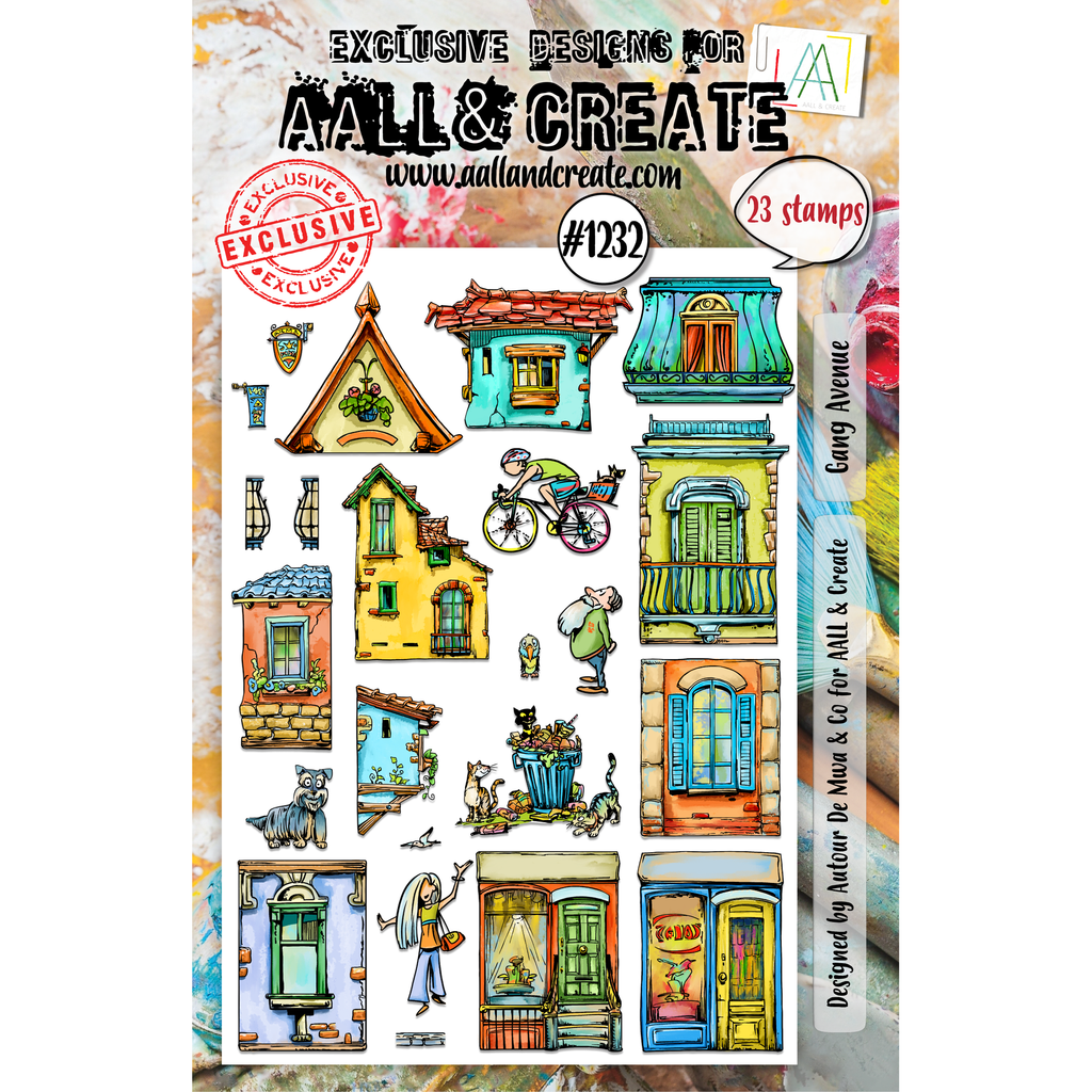 AALL & Create Gang Avenue A5 Clear Stamps 1232