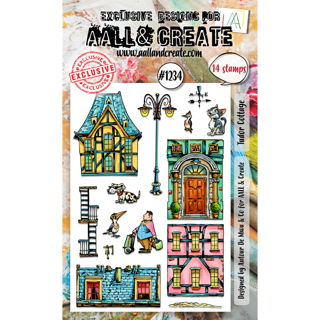 AALL & Create Tudor Cottage A6 Clear Stamps 1234