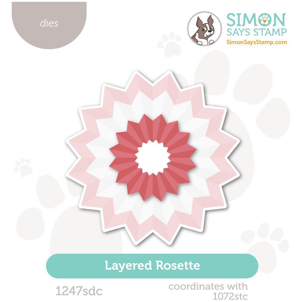 Simon Says Stamp Layered Rosette Wafer Dies 1247sdc