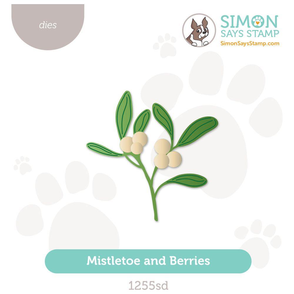 Simon Says Stamp Mistletoe and Berries Wafer Dies 1255sd