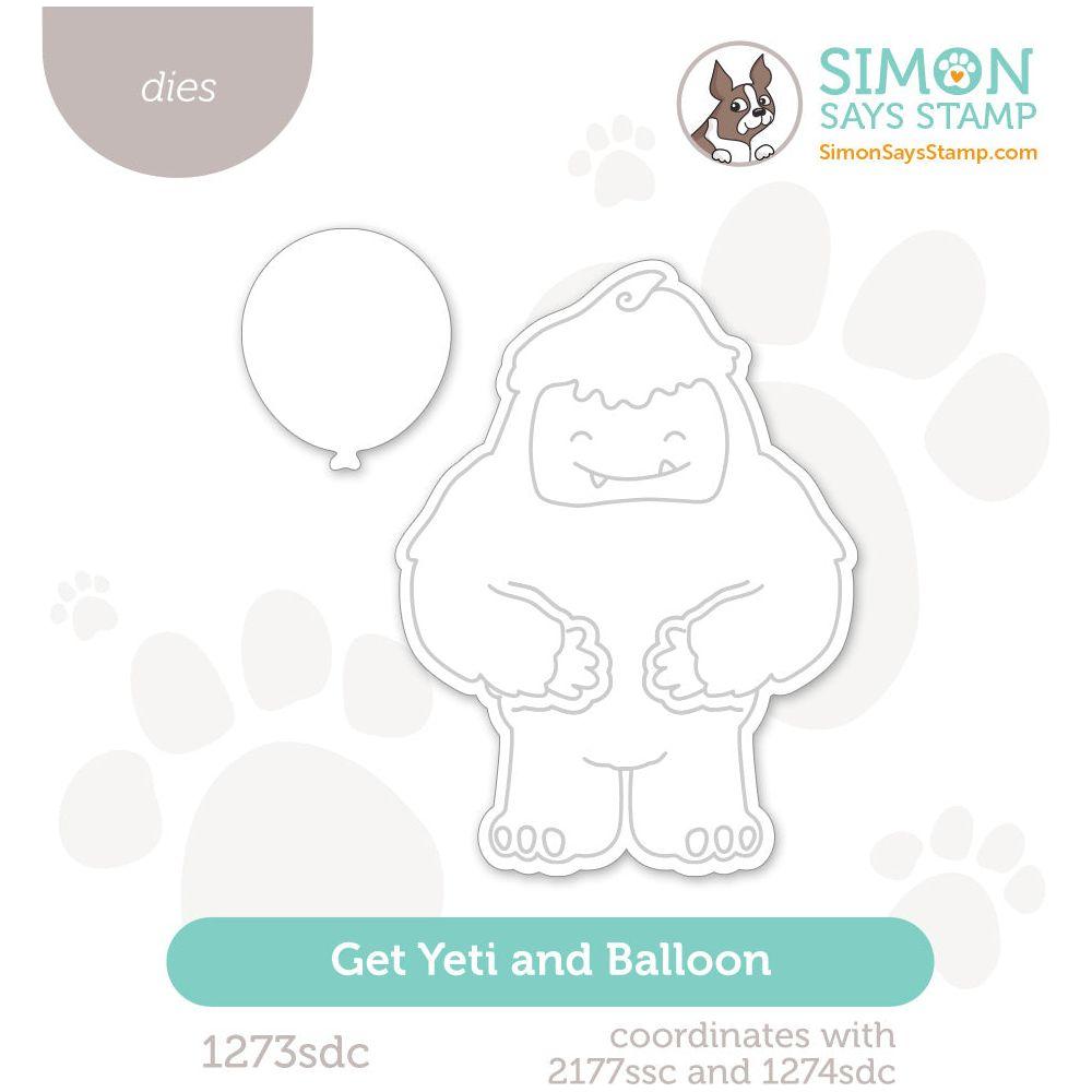 Simon Says Stamp Get Yeti and Balloon Wafer Die 1273sdc