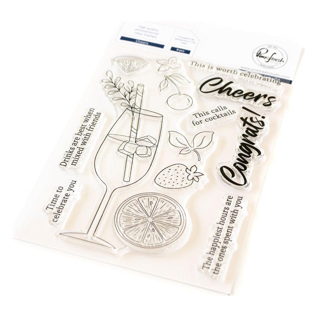 Pinkfresh Studio Cheers Bundle clear stamps