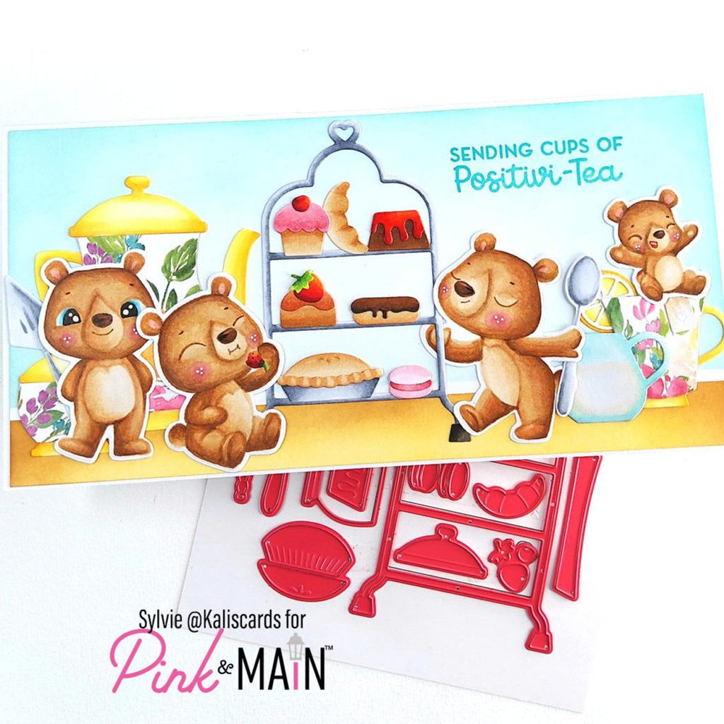 Pink and Main Pastry Tray Dies pnm637 cute bears