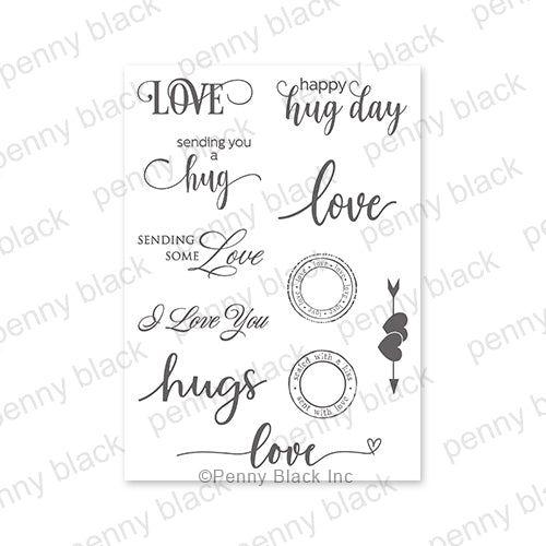 Penny Black Shimmering Hugs Stick and Shine Sheets 15-013