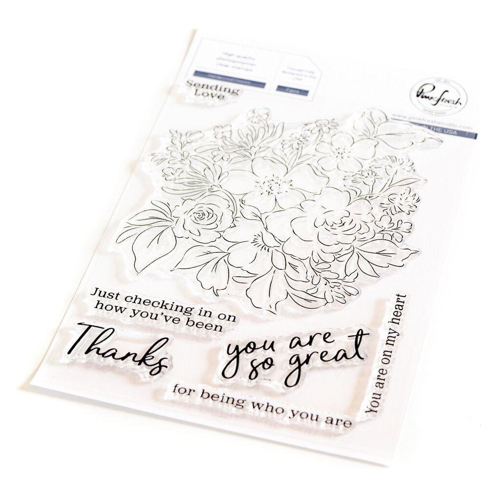 PinkFresh Studio Handpicked Flowers Clear Stamp Set 152822