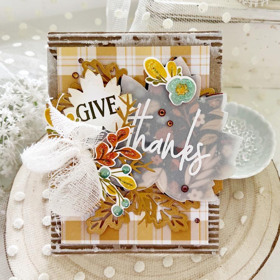 Papertrey Ink Give Thanks Sentiments Clear Stamps 1529 give thanks