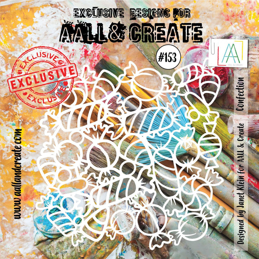 AALL & Create Confection 6x6 Stencil aal153