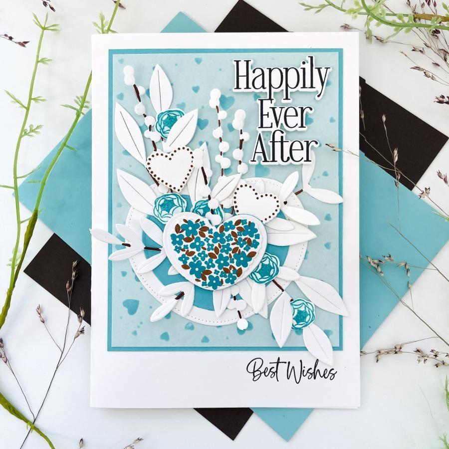 Papertrey Ink Forever and Always Sentiments Dies pti-0736 happily ever after