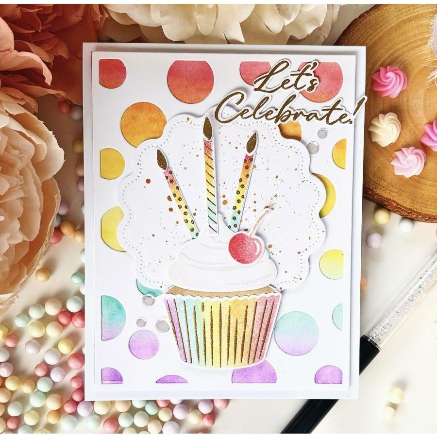 Papertrey Ink Occasional Cupcakes Clear Stamps 1560 let's celebrate