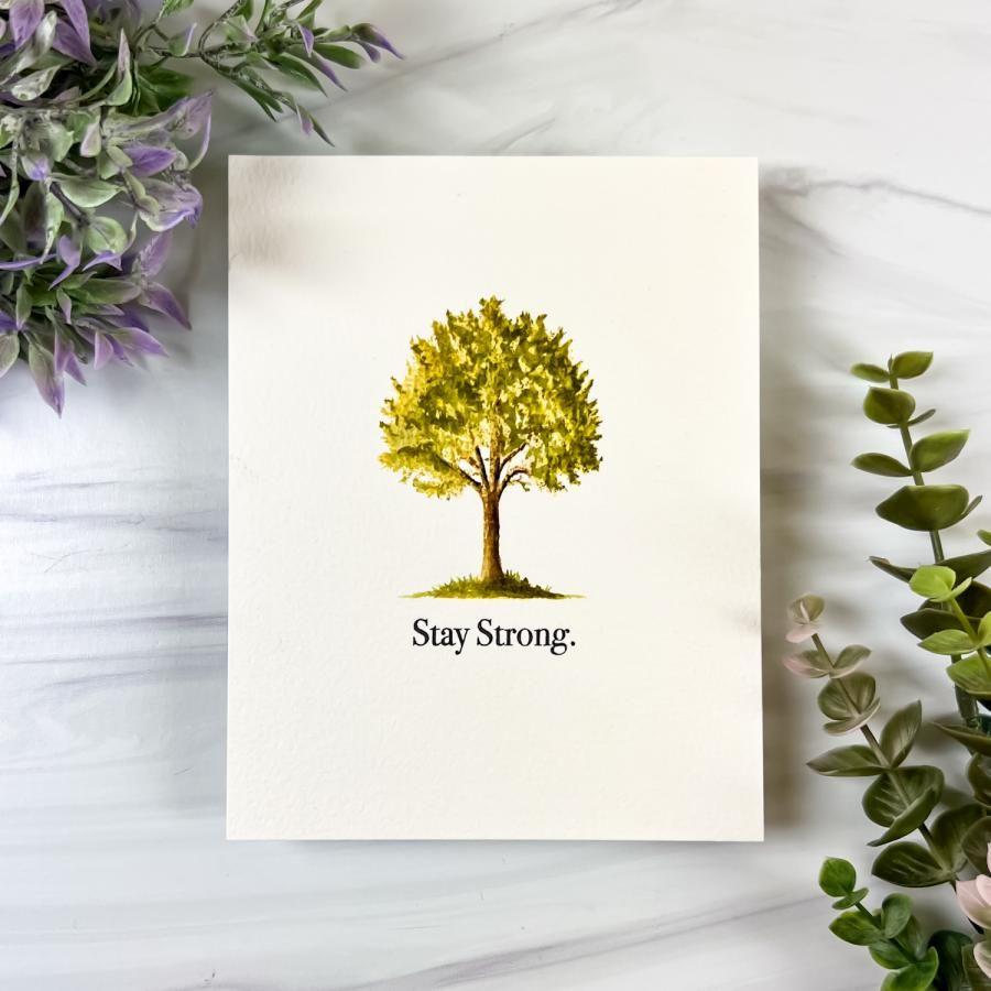 Papertrey Ink Towering Trees Clear Stamp and Die Set stay strong