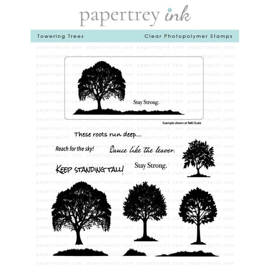 Papertrey Ink Towering Trees Clear Stamps 1579