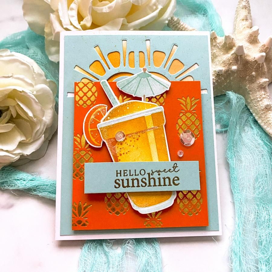 Papertrey Ink Frozen Delights Clear Stamps 1583 hello sunshine