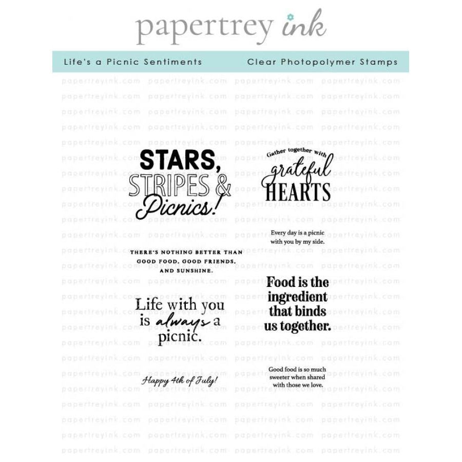 Papertrey Ink Life's a Picnic Clear Stamps 1584