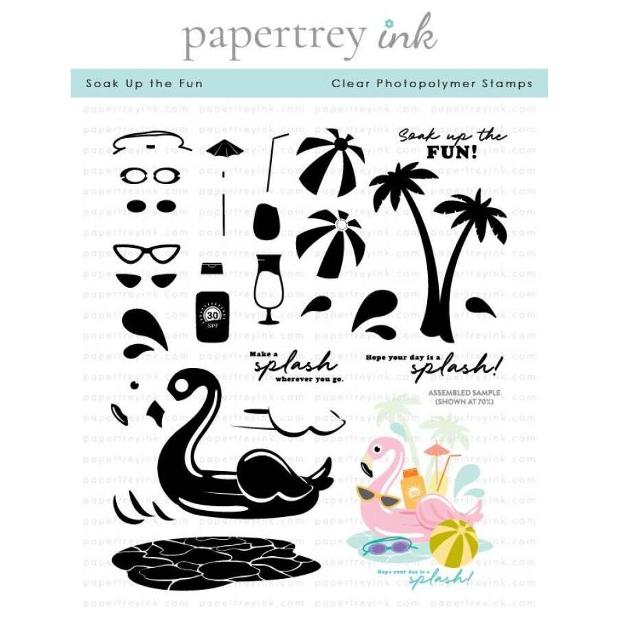 Papertrey Ink Soak Up the Fun Clear Stamps 1586