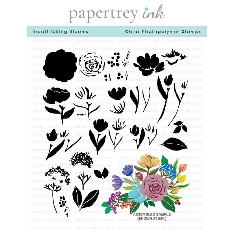 Papertrey Ink Breathtaking Blooms Clear Stamps 1588