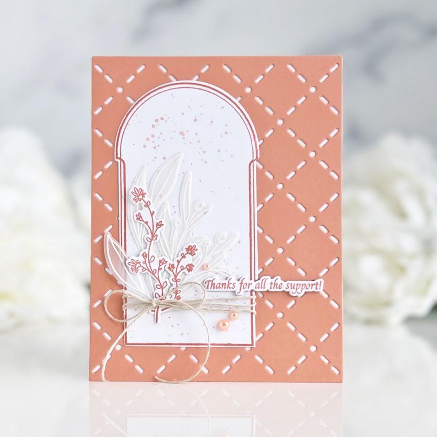 Papertrey Ink Elegant Arch Clear Stamps 1590 thank you