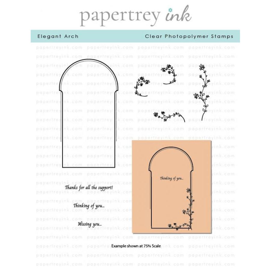 Papertrey Ink Elegant Arch Clear Stamps 1590