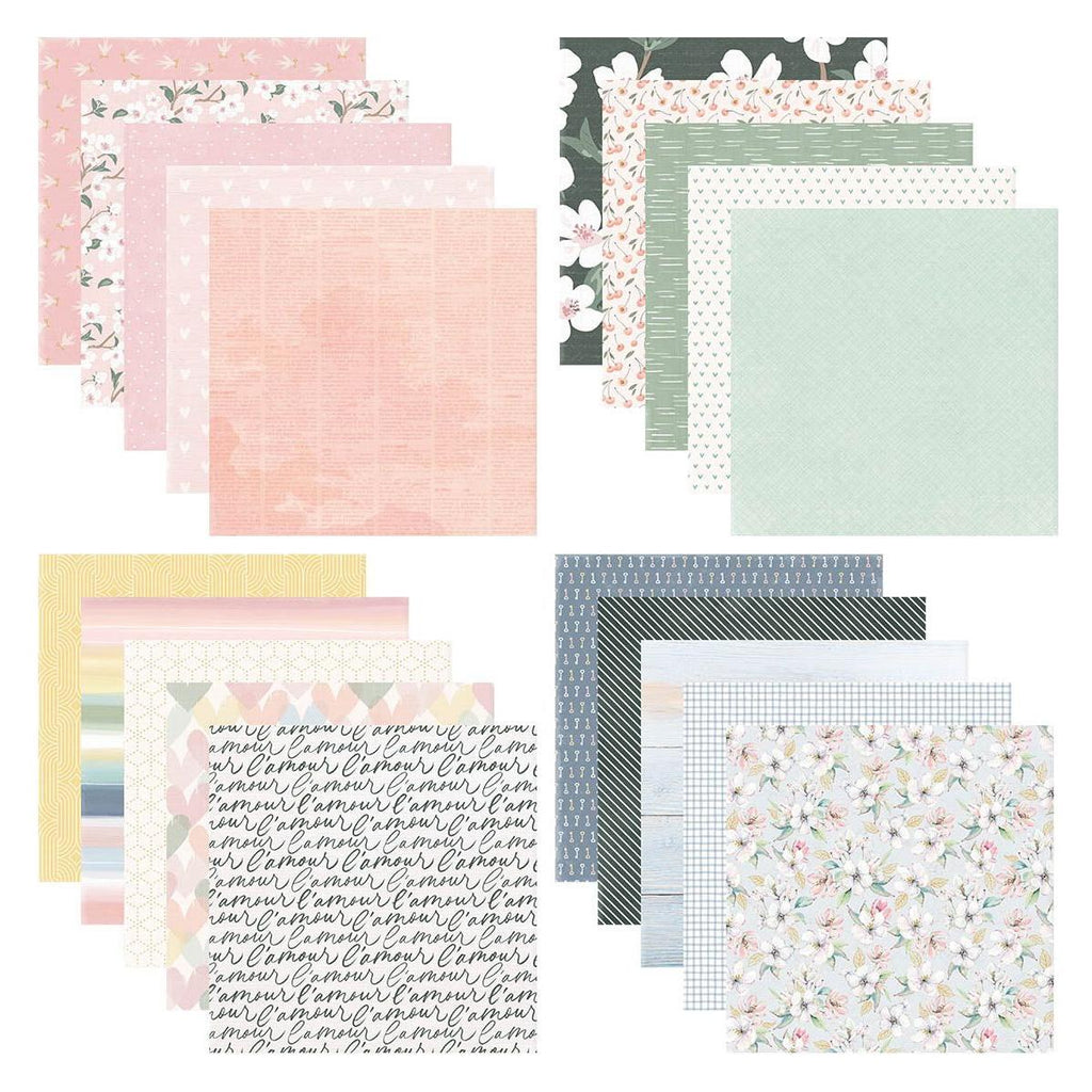 168231 Spellbinders Heartfelt 6x6 inch Designer Paper Pad