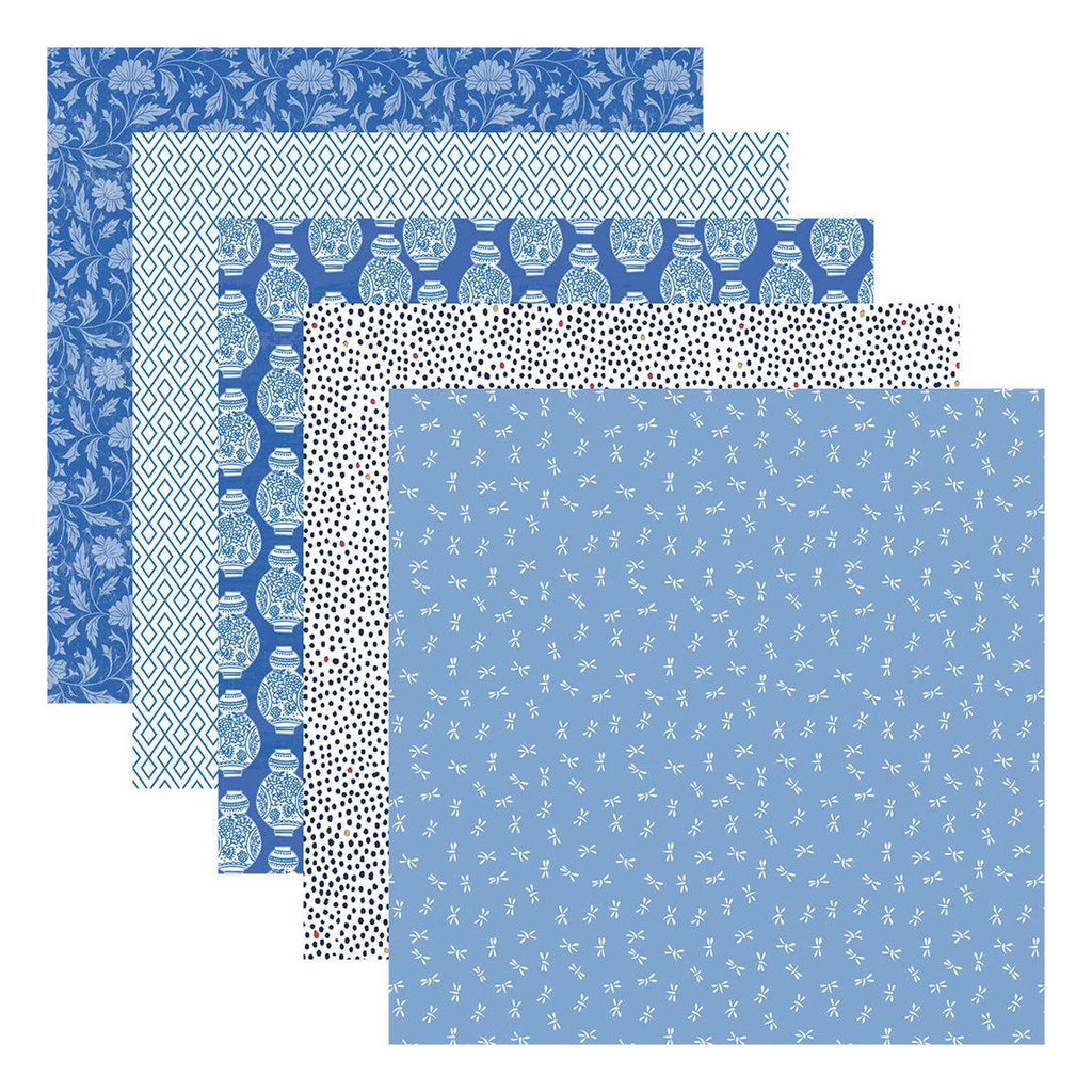 Spellbinders Bayfair 6x6 inch Paper Pad 168476 blueSpellbinders Bayfair 12x12 inch Paper Pack 168477 product image