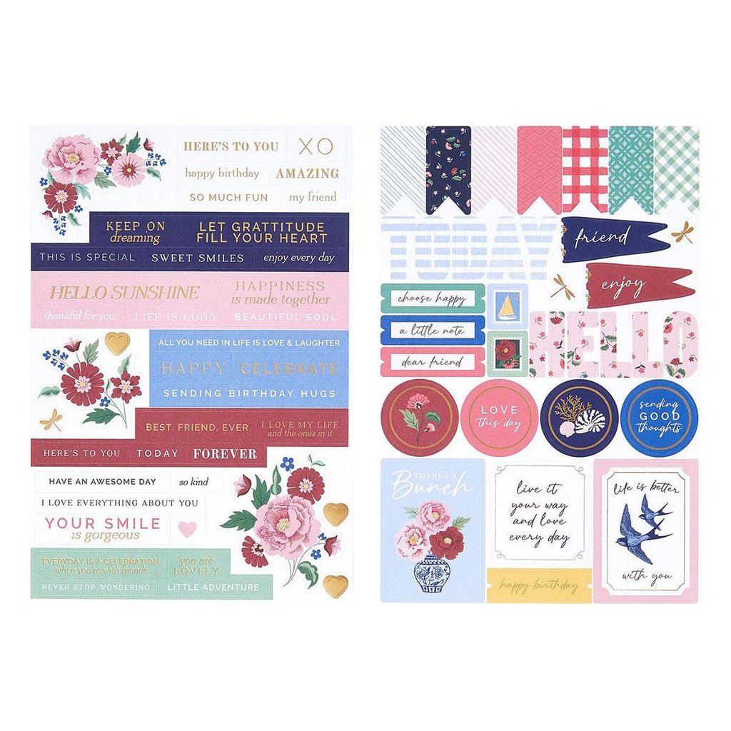 Spellbinders Bayfair Cardstock Sticker Pack 168480