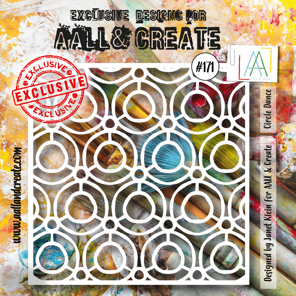 AALL & Create Circle Dance 6x6 Stencil aal171