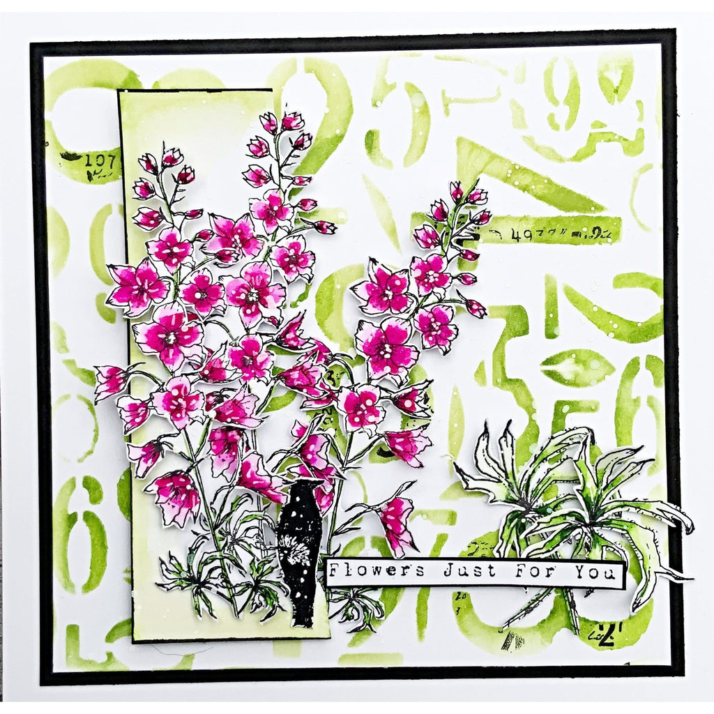 AALL & Create Deciduous 6x6 Stencil aal181 flowers for you