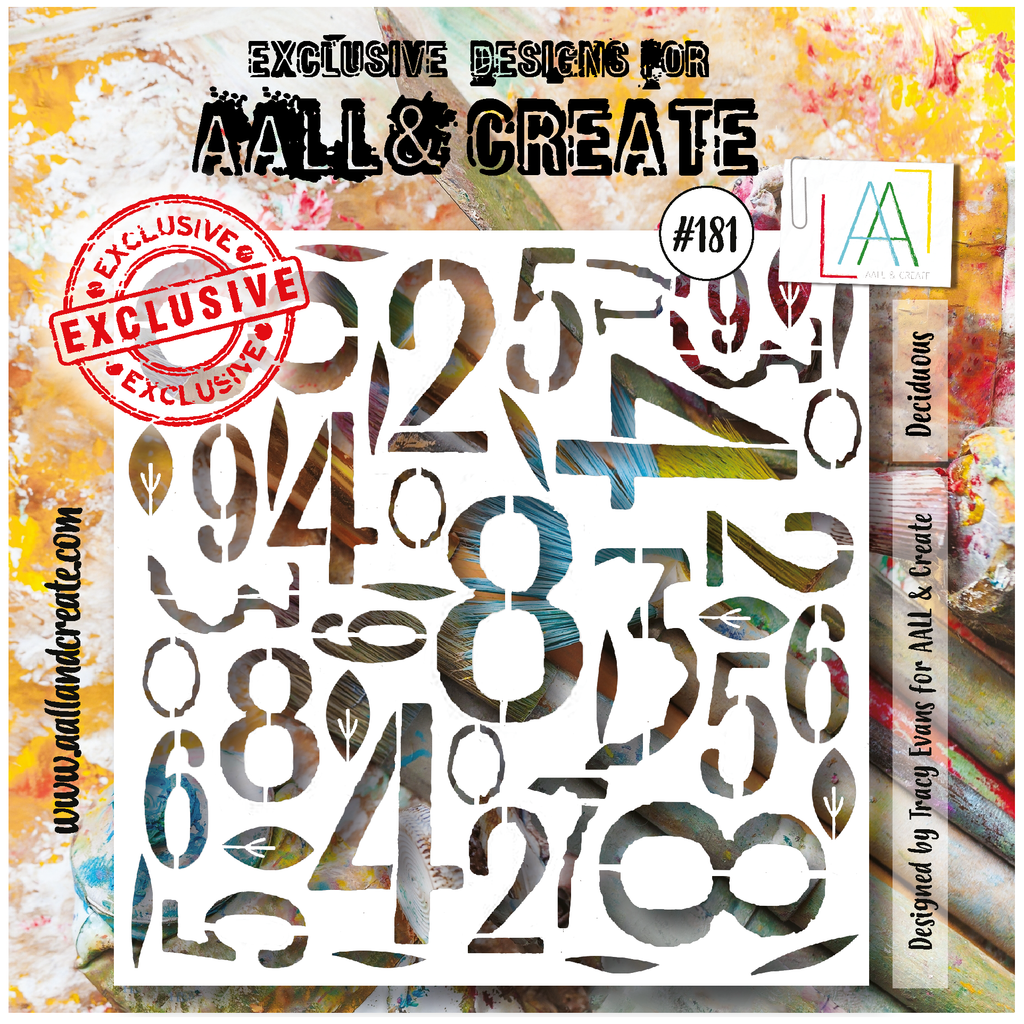 AALL & Create Deciduous 6x6 Stencil aal181