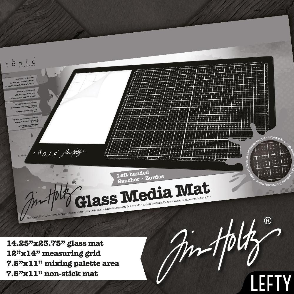 Tim Holtz Tonic Left Handed Glass Media Mat 1913e