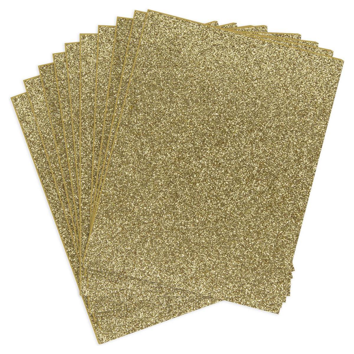 Spellbinders Pop Up Die Cutting Glitter Foam Sheets Gold