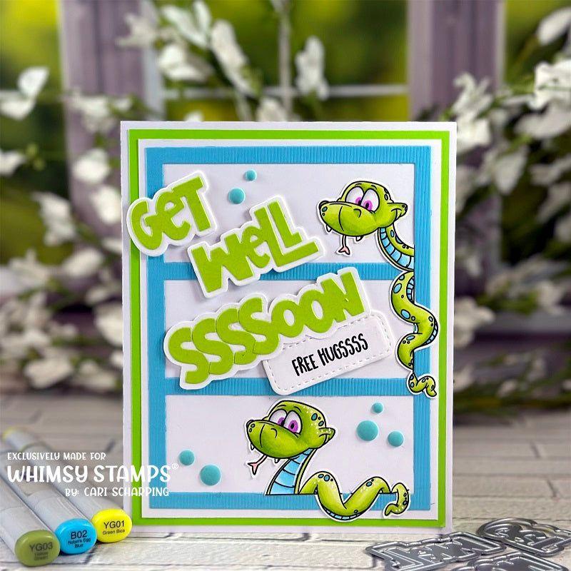 Whimsy Stamps Sassy Snakes Clear Stamps dp1030a soon