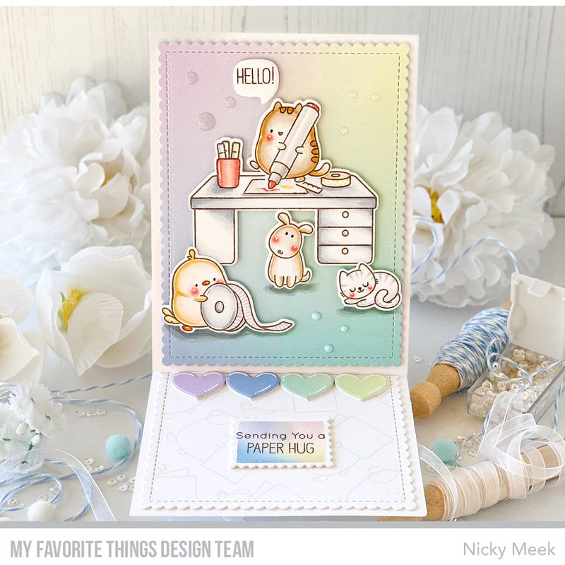 My Favorite Things Crafty Friends Clear Stamps and Dies Hello | color-code:alt3