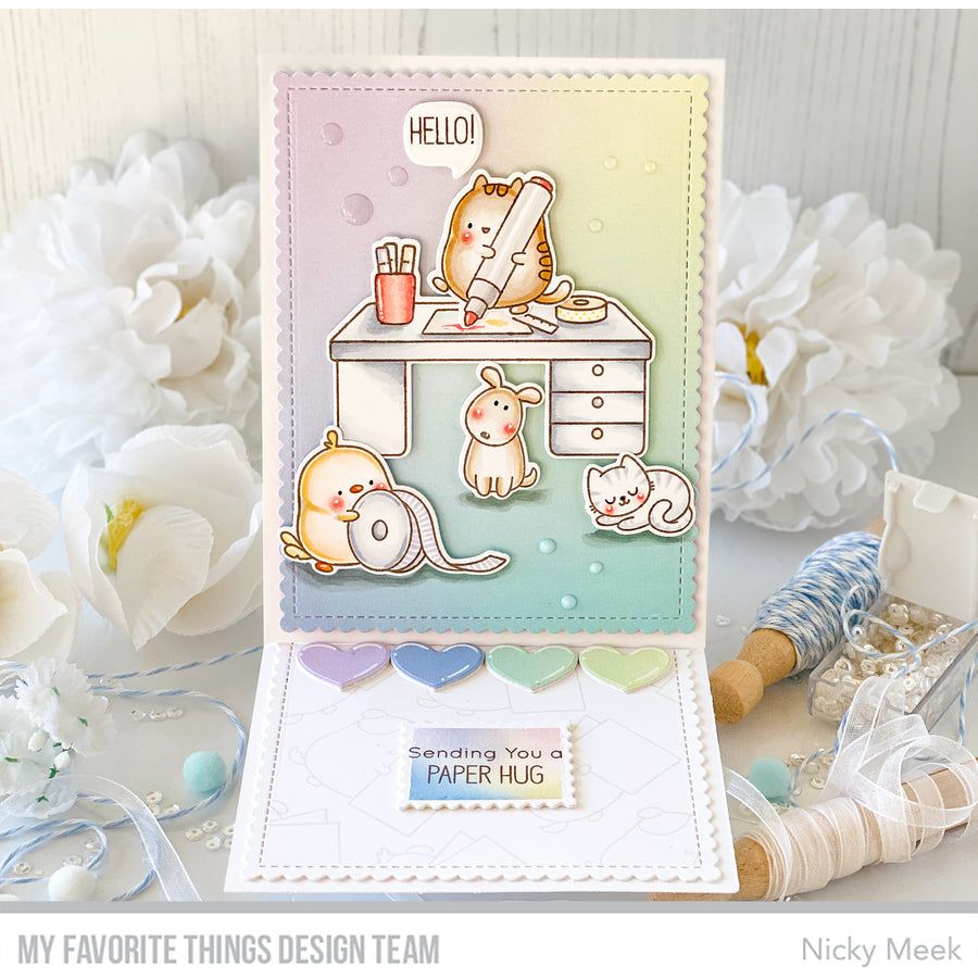 My Favorite Things Crafty Friends Clear Stamps jb024 Hello! | color-code:alt3