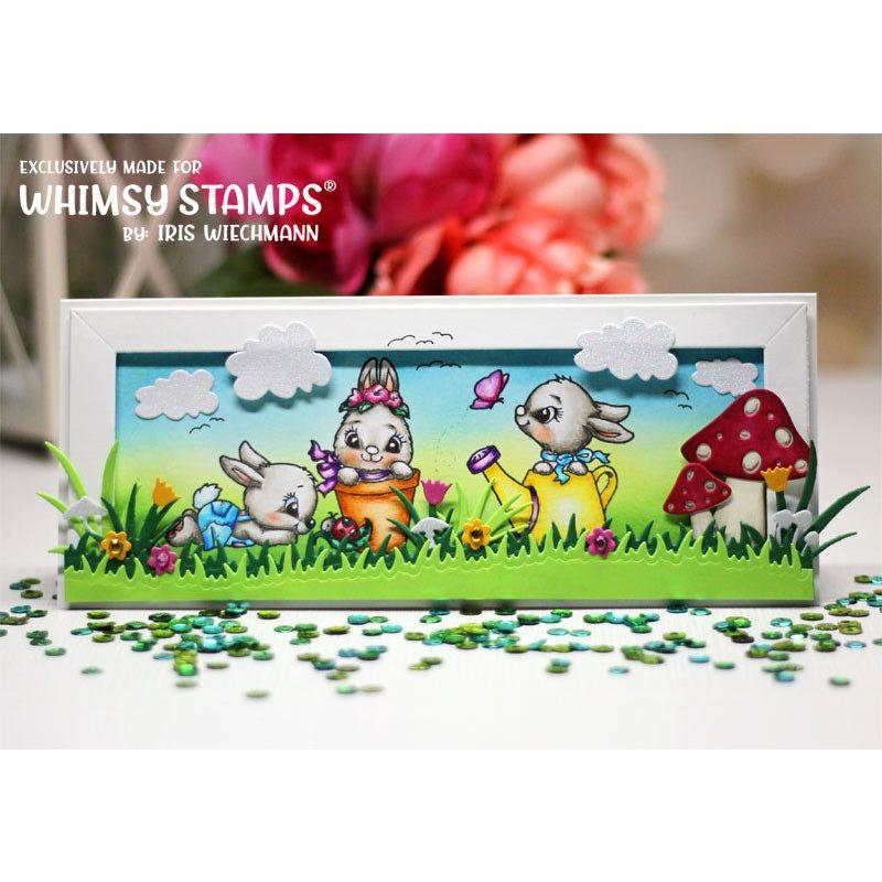 Whimsy Stamps Bunnies in the Garden No Fuss Masks wsnfm34 garden