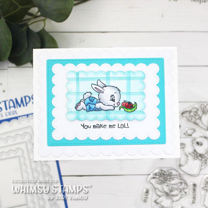 Whimsy Stamps Bunnies in the Garden Clear Stamps c1435 lol