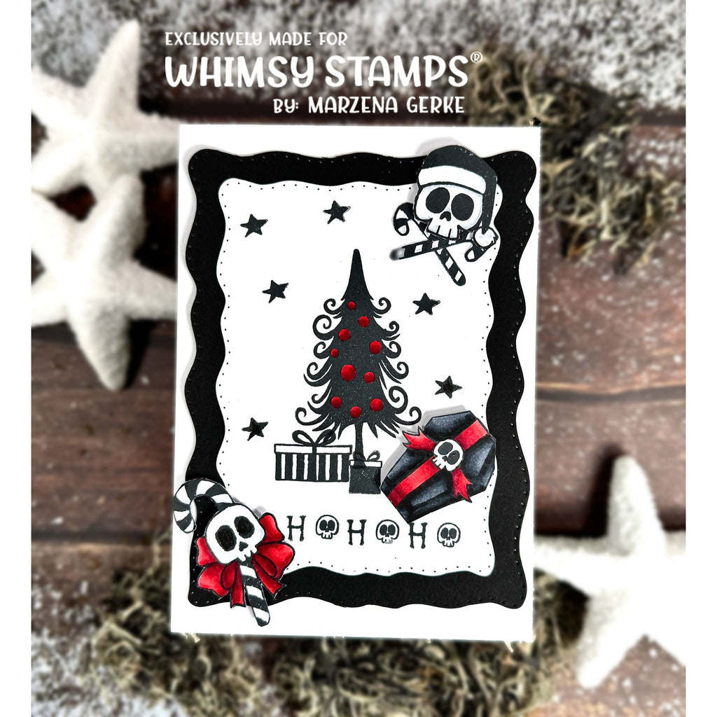 Whimsy Stamps Season's Creepings Outline Dies wsd266 hohoho