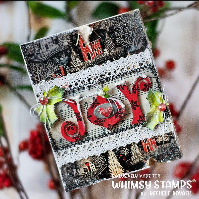 Whimsy Stamps Joy Word Dies wsd267 music