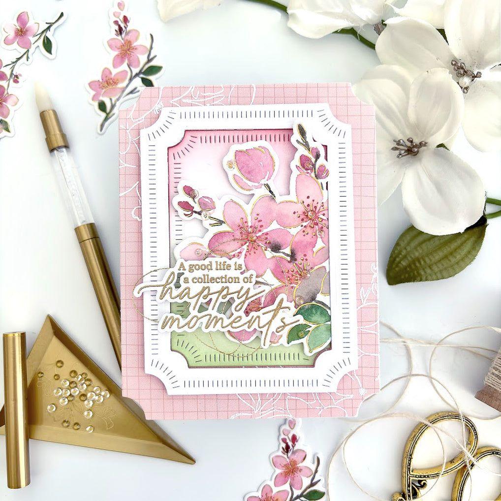 Pinkfresh Studio Sakura Dies 240424 Happy Moments Card | color-code:ALT03