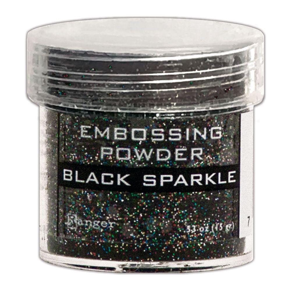 Ranger Embossing Powder Black Sparkle EPJ37460