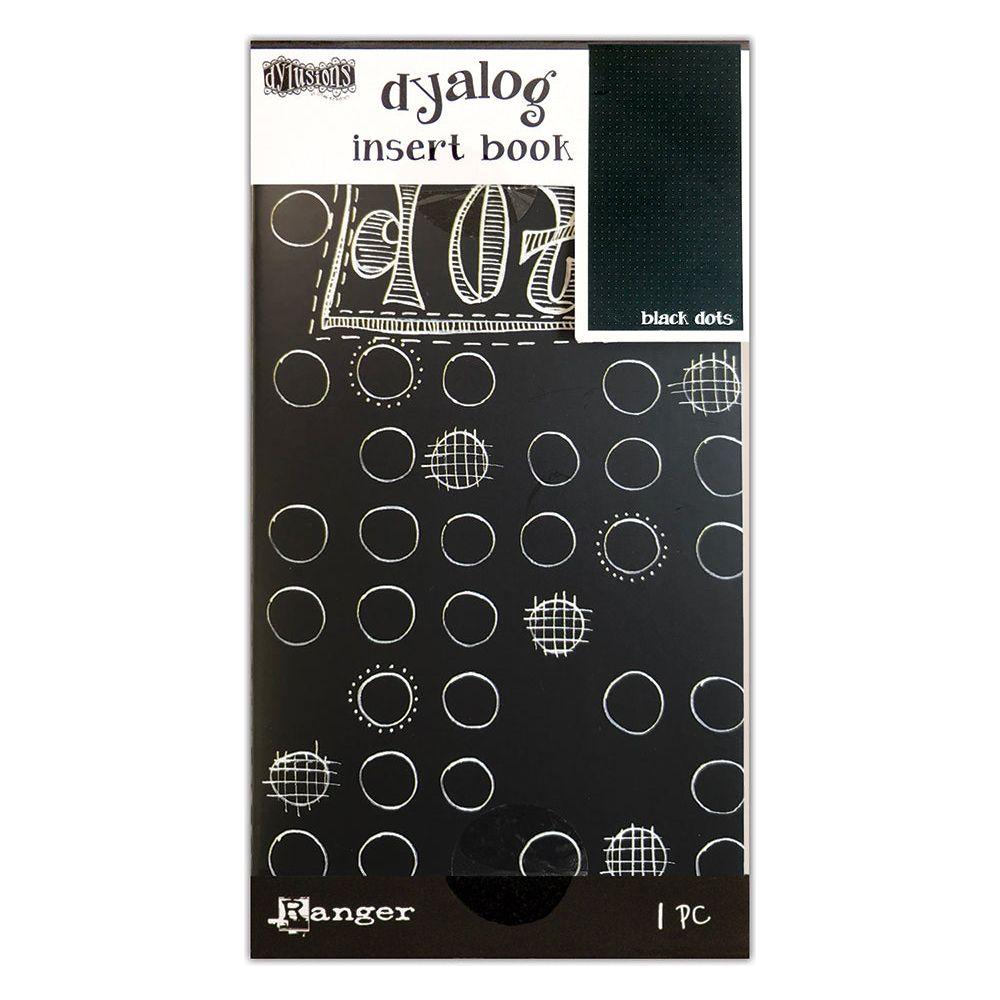 Ranger Dylusions Black With Dots Dyalog Insert Book dyt77367*