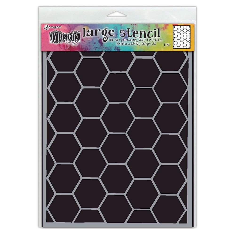 Ranger Dylusions Large Hexicomb Stencil dys85058