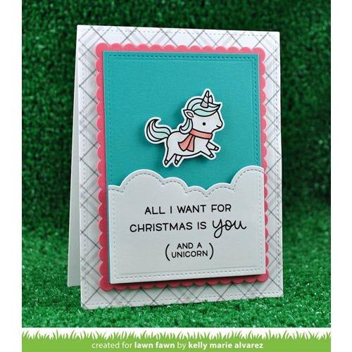 Simon Says Stamp! Lawn Fawn SET SULF16SETWU WINTER UNICORN Clear Stamps and Dies