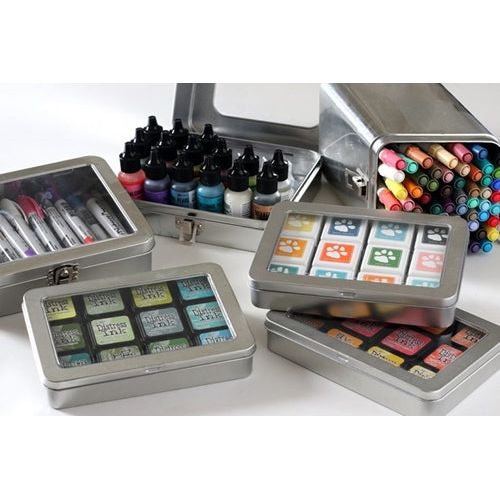 Simon Says Stamp! Tim Holtz DISTRESS STORAGE TIN Fits Crayons Pencils And More TDA56485 | color-code:ALT01