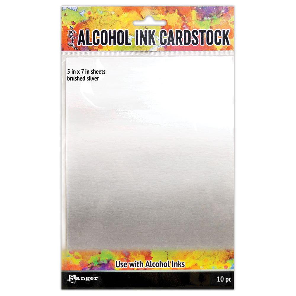 Tim Holtz 5 x 7 Brushed Silver Cardstock Ranger TAC65494