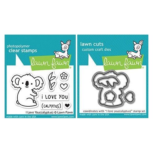 Coordinate Clear Stamp and Die Set Cute Animals Transparent Clear