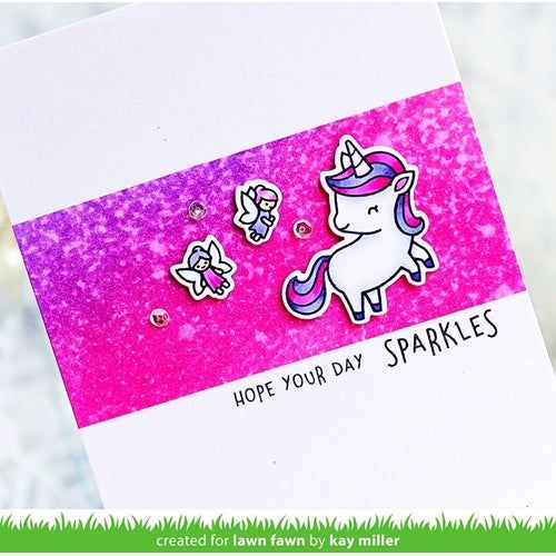 Simon Says Stamp! Lawn Fawn SET A LITTLE SPARKLE Clear Stamps and Dies ZLFALS