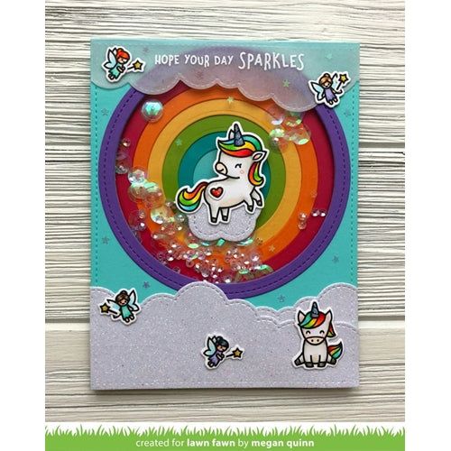 Simon Says Stamp! Lawn Fawn SET A LITTLE SPARKLE Clear Stamps and Dies ZLFALS