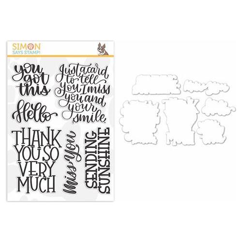 Simon Says Stamp! Simon Says Stamps and Dies XL GREETINGS set346xlg