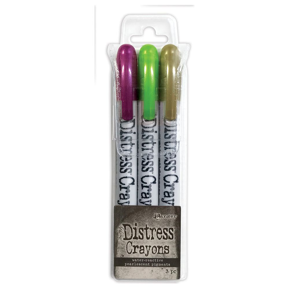 Ranger Tim Holtz Distress Pearl Mica Crayons Halloween Set 4 tshk81128