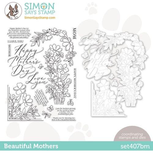 Simon Says Stamp! Simon Says Stamps and Dies BEAUTIFUL MOTHERS set407bm